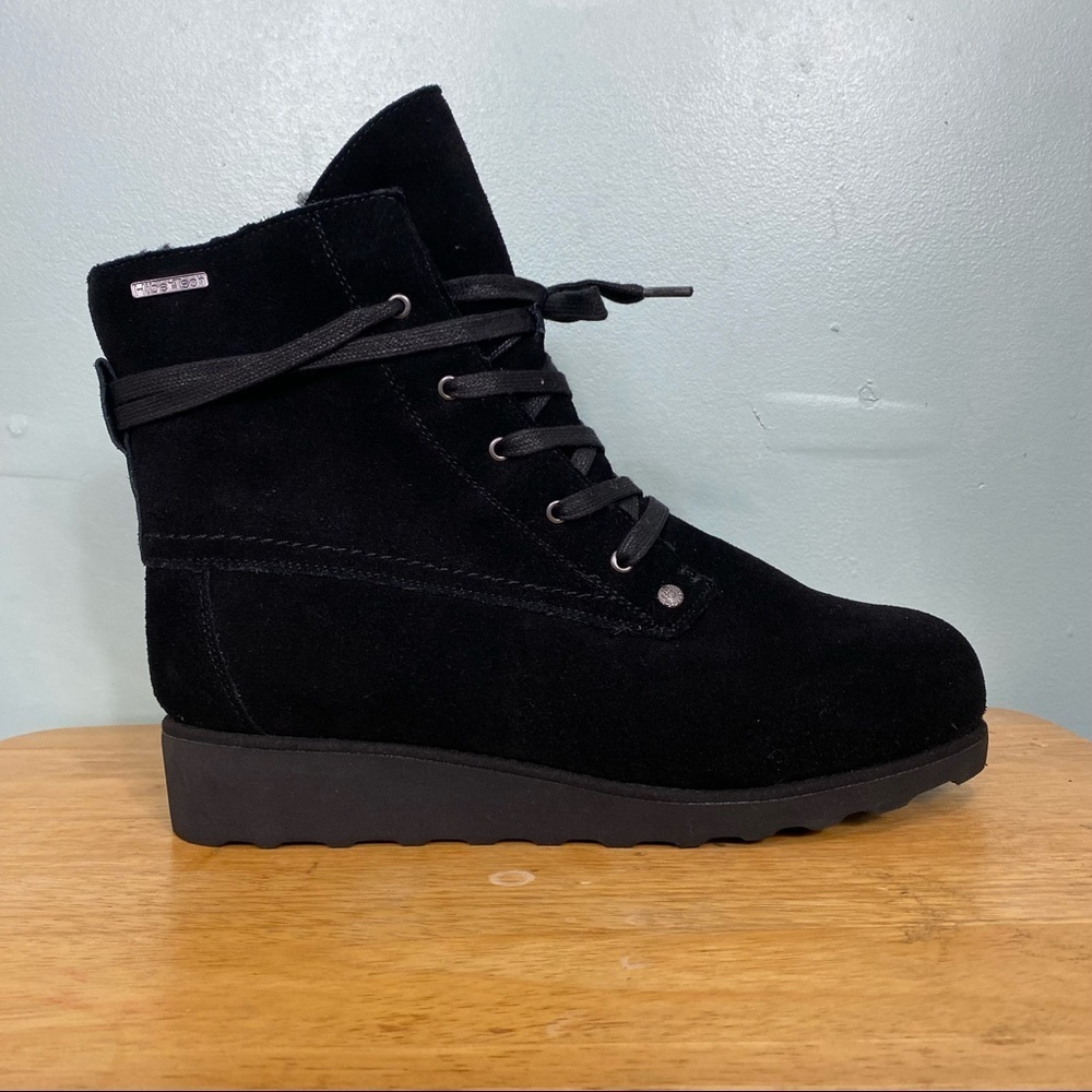 BearPaw Harmony Lace Up Boot Sz 11 Black